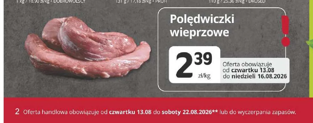 Polędwiczki wieprzowe promocja w Marketvita