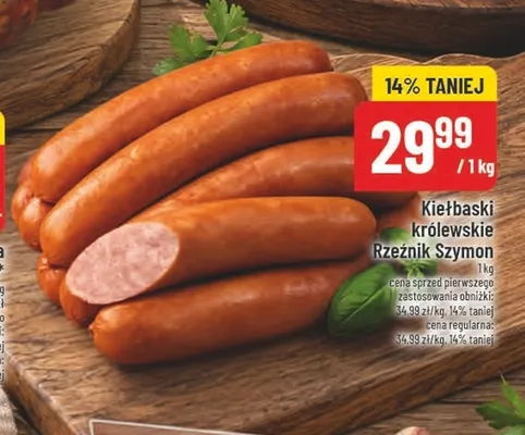 Kiełbaski królewskie Rzeźnik Szymon promocja w POLOmarket