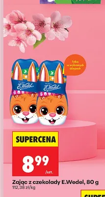 Zajac z czekolady promocja w Biedronka