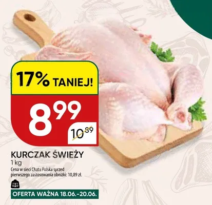 Kurczak świeży promocja w Chata Polska