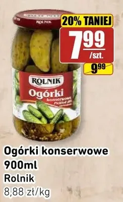 Ogórki konserwowe Rolnik promocja w API Market