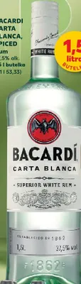 Rum Superior White Bacardí Carta Blanca promocja w Kaufland