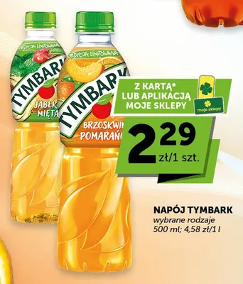 Napój Tymbark jabłko mięta promocja w Euro Sklep