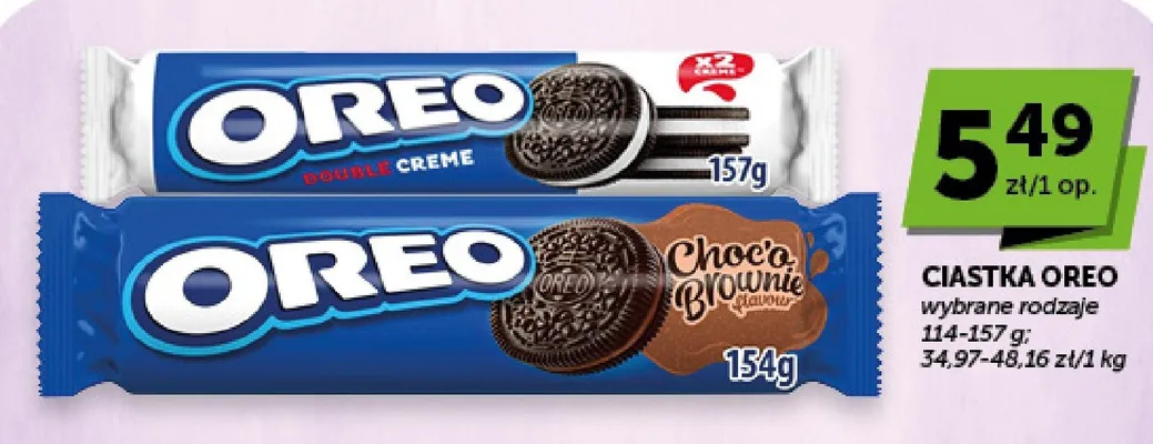 Ciastka Oreo Choco Brownie promocja w Euro Sklep