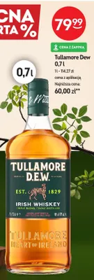 Whisky D.E.W. irish triple blend triple distilled promocja w Żabka