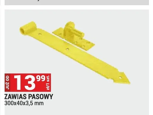 Zawias pasowy 300x40x3,5 mm promocja w Merkury Market