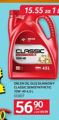 Olej silnikowy Orlen Oil Classic Semisynthetic 10W-40 promocja w Selgros
