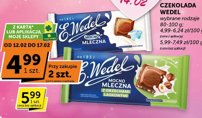 Czekolada Wedel mocno mleczna promocja w ABC