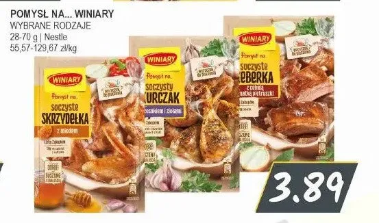 Winiary Pomysł na... soczysty kurczak z czosnkiem i ziołami promocja w Słoneczko