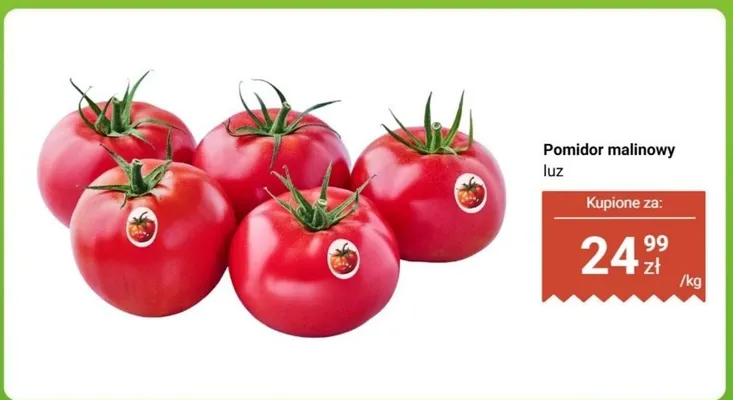 Pomidor malinowy luz promocja w Dino