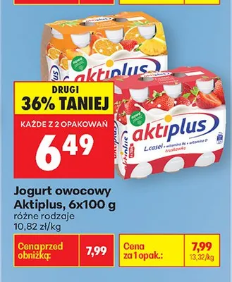Jogurt owocowy różne rodzaje promocja w Biedronka