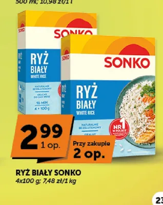 Ryż biały Sonko promocja w Groszek