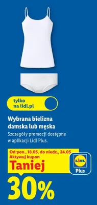 Bielizna damska promocja w Lidl