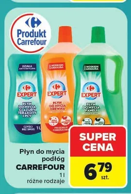 Płyn do mycia glazury terakoty i PCV Carrefour Expert promocja w Carrefour Market