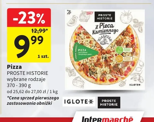 Pizza Proste Historie z Pieca Kamiennego promocja w Intermarche