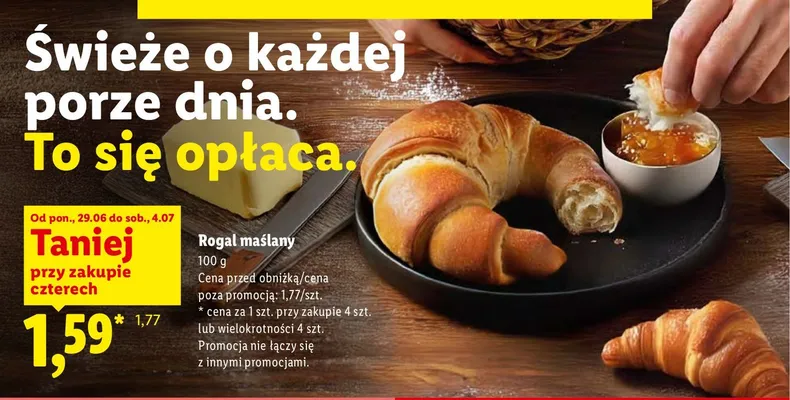 Rogal maślany promocja w Lidl