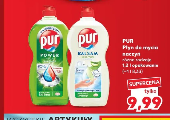 Płyn do mycia naczyń Pur promocja w Kaufland