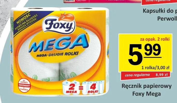 Ręcznik papierowy Foxy Mega 2-pak promocja w Gram Market