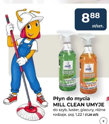 Płyn do mycia Mill Clean Umyje do glazury promocja w PSB Mrówka