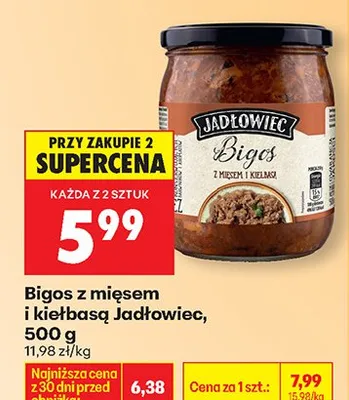 Bigos z mięsem i kiełbasą promocja w Biedronka
