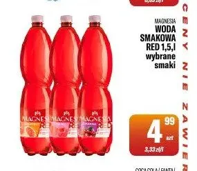 Woda smakowa Magnesia Red granat promocja w Tomi Markt