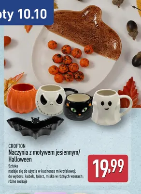 Naczynia z motywem jesiennym/Halloween miska Crofton promocja w Aldi