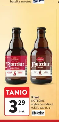 Piwo Noteckie Ciemne promocja w Intermarche