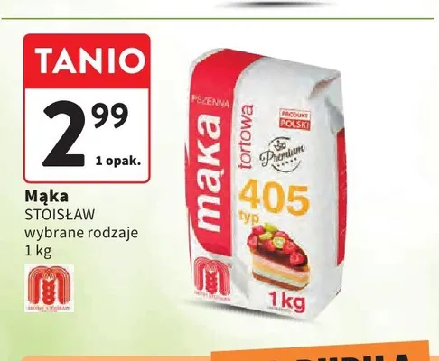 Mąka tortowa Premium typ 405 Stoisław promocja w Intermarche