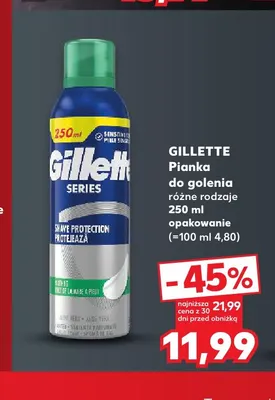 Pianka do golenia Gillette promocja w Kaufland