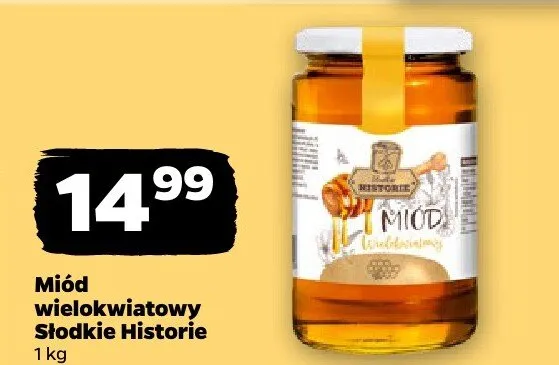 Miód wielokwiatowy Słodkie Historie promocja w Netto