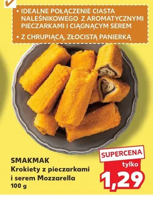 Krokiety z pieczarkami i serem Mozzarella promocja w Kaufland