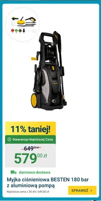Myjka ciśnieniowa Besten z aluminiową pompą promocja w ERLI