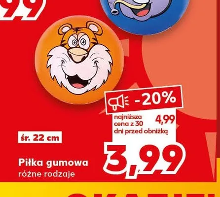 Piłka gumowa promocja w Kaufland