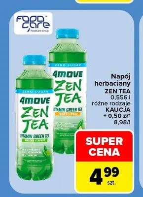 Napój herbaciany Vitamin Green Tea Matcha Flavour 4Move Zen promocja w Carrefour