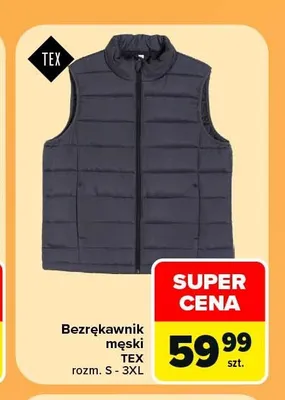 Bezrękawnik męski TEX promocja w Carrefour