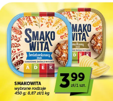 Margaryna Smakowita maślany smak promocja w Euro Sklep