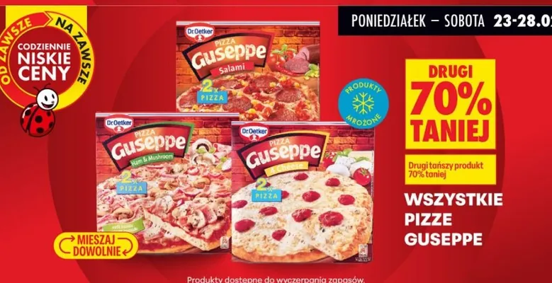 Wszystkie pizze mrożone promocja w Biedronka