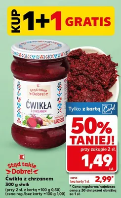 Ćwikła z chrzanem promocja w Kaufland