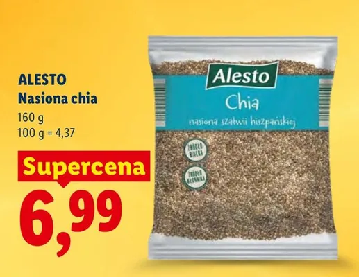 Nasiona chia Alesto promocja w Lidl