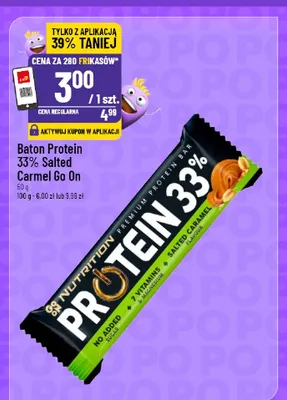 Baton proteinowy Go On Protein 33% Salted Caramel promocja w POLOmarket