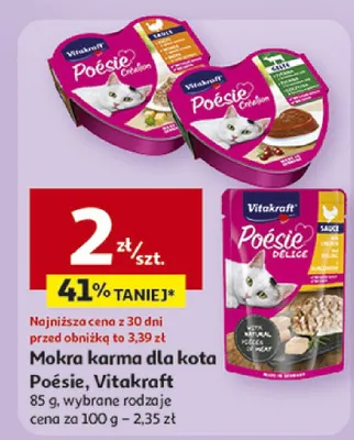 Mokra karma dla kota Poésie promocja w Auchan
