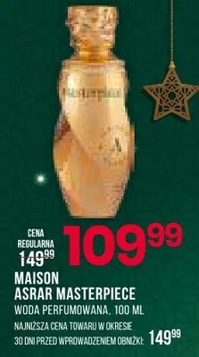 Woda perfumowana Masterpiece promocja w Drogerie Natura