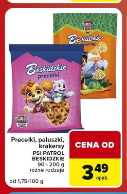 Krakersy Psi Patrol Beskidzkie promocja w Carrefour Market