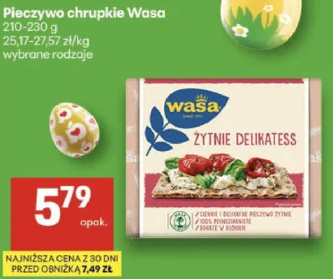 Pieczywo chrupkie żytnie delikatess promocja w Delikatesy Centrum