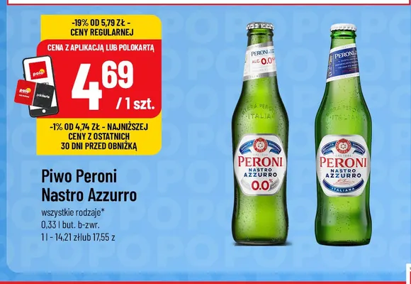 Piwo Peroni Nastro Azzurro promocja w POLOmarket