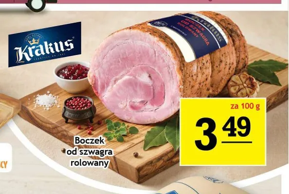 Boczek od szwagra rolowany Krakus promocja w Gram Market