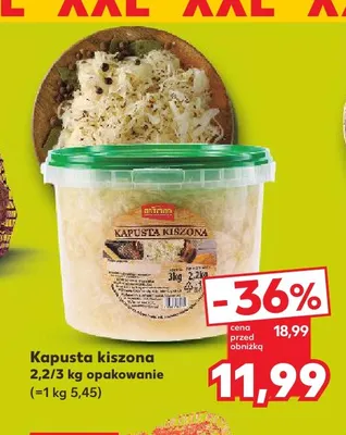 Kapusta kiszona promocja w Kaufland