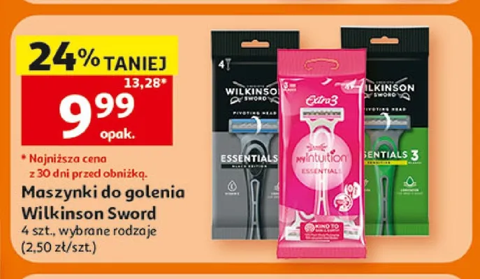 Maszynki do golenia Wilkinson Sword promocja w Auchan