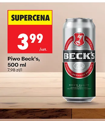 Piwo Beck's promocja w Biedronka