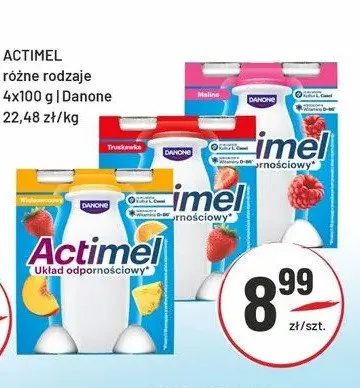 Napój jogurtowy Actimel Danone 4-pak promocja w Sedal